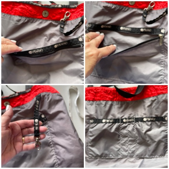 LeSportsac carry on expandable over luggage handle tote washable zippered pocket - Picture 11 of 16